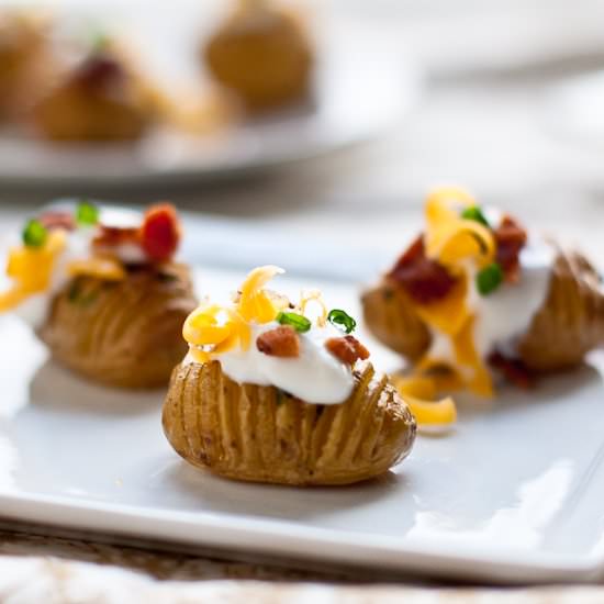 Loaded Hasselback Potato Bites