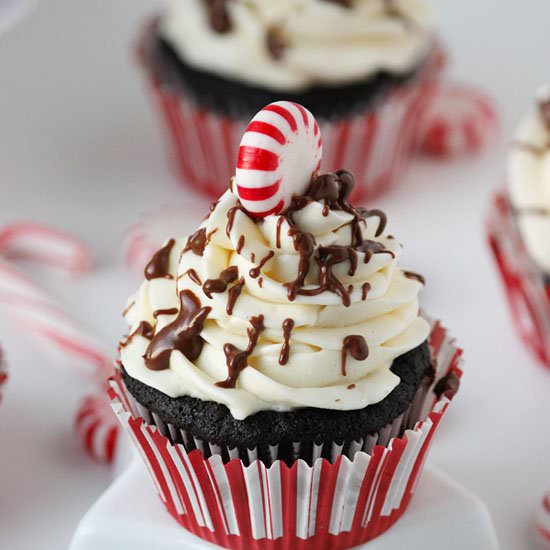 Peppermint Mocha Cupcakes