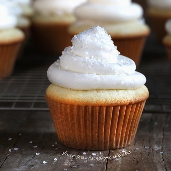 Fancy Champagne Cupcakes