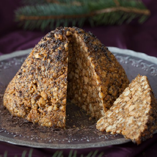 Anthill Cake with Caramel & Walnuts