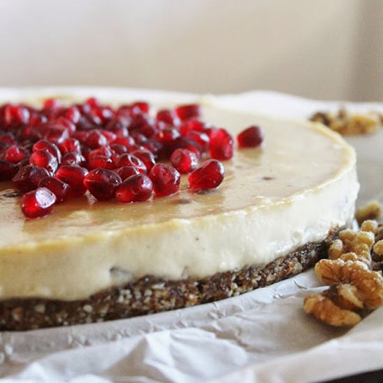 Raw Vegan Cashew Citrus Cream Cake