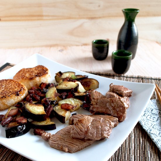 Sake Marinated Sirloin Steak