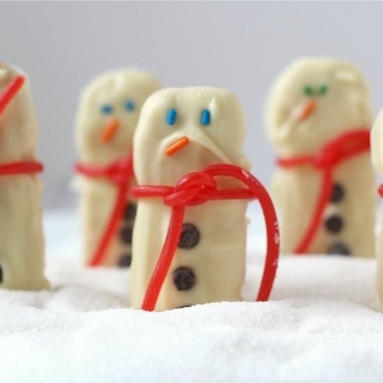 Snowman Sandwich Cookies