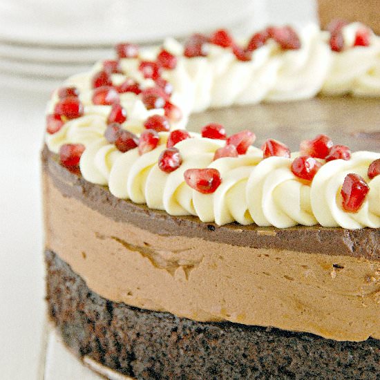 Triple Chocolate Mousse Cake