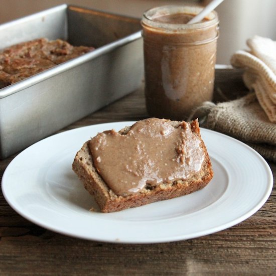 Banana Bread w/ Bacon Pecan Butter