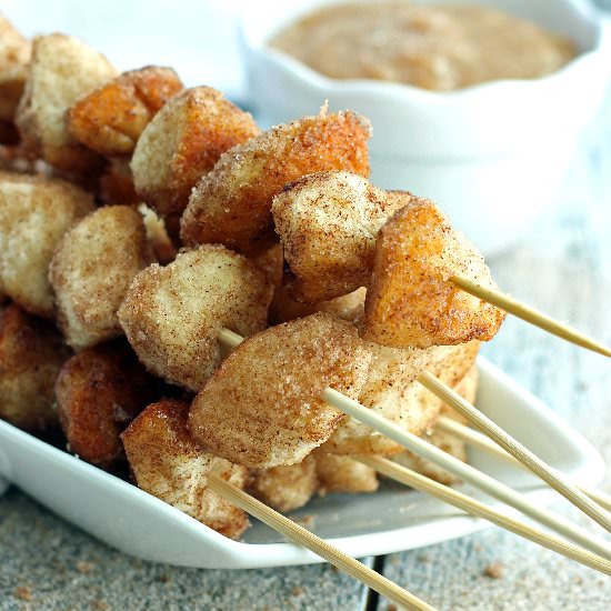 Cinnamon Sugar Dippers with Sauce