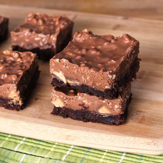 Peanut Butter Crunch Brownies