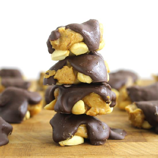 Healthier Peanut Chocolate Turtles