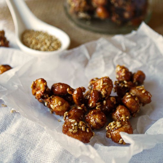 Candied Sesame Peanuts