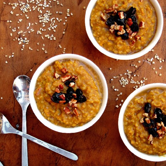 Pumpkin Pie Steel-Cut Oatmeal