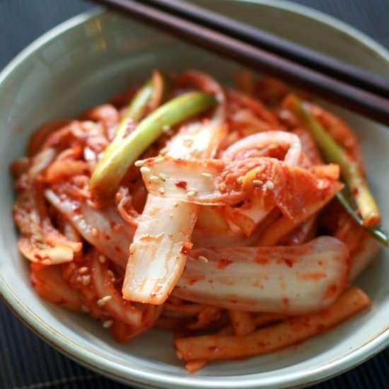 Fresh Napa Cabbage Kimchi Salad