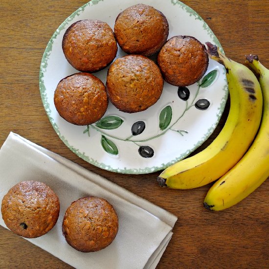 Carrot and Oat Muffins