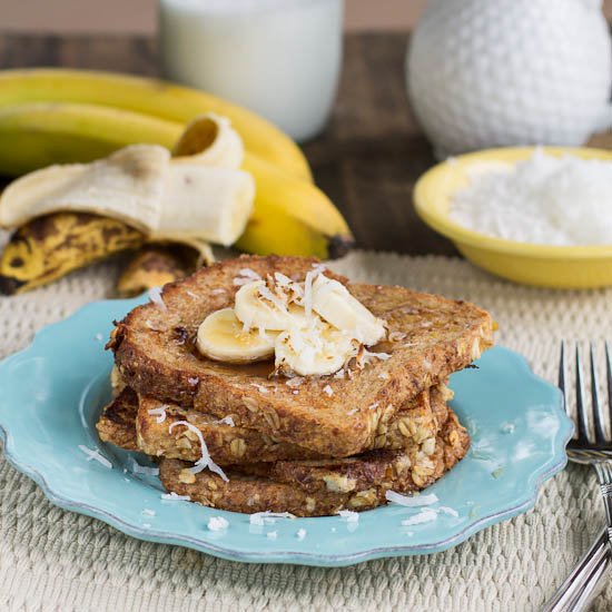 Banana Coconut French Toast