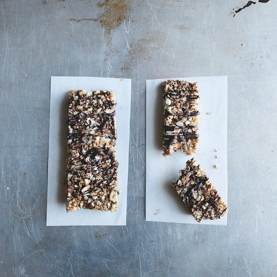 Salted Dark Chocolate Nut Bars