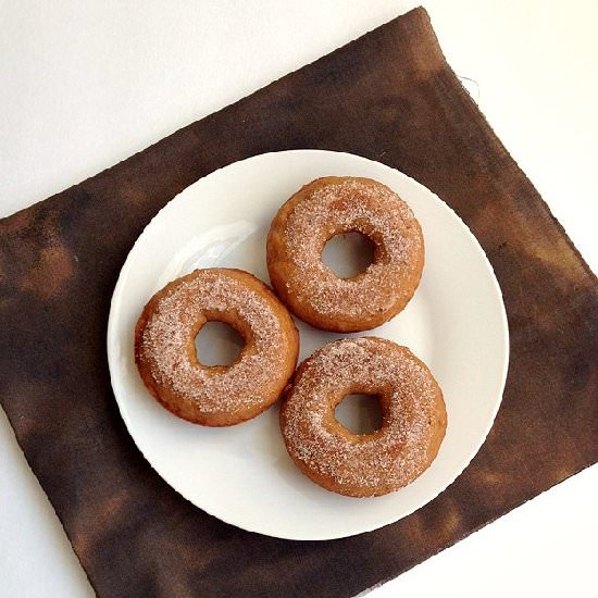 Baked Rum Spiced Doughnuts