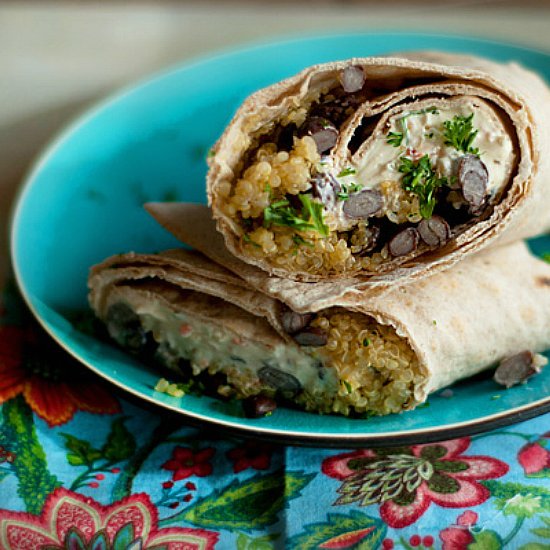 Copycat Starbucks Black Bean Wrap