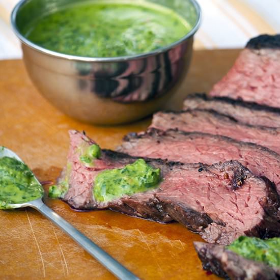 Steak with Chimichurri Sauce