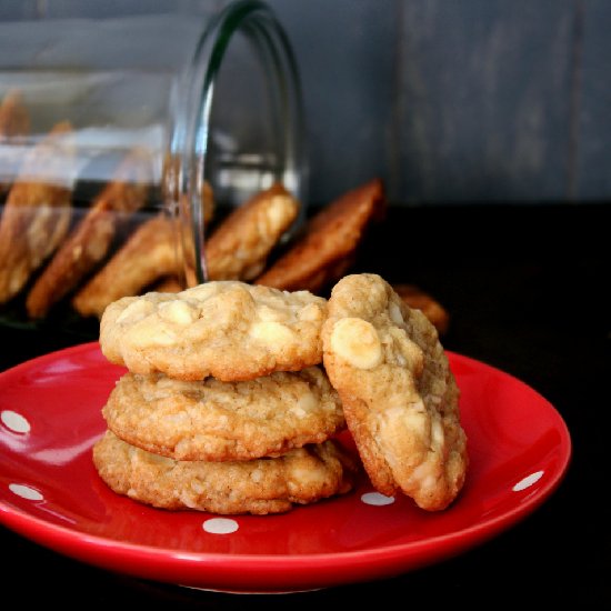 White Chocolate-Macadamia Cookies