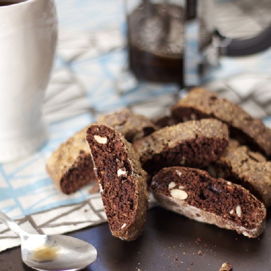 Chocolate and Almond Biscotti