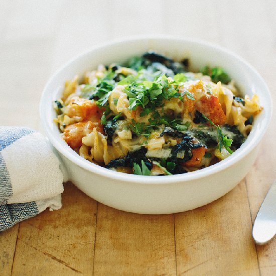 Butternut Kale Pasta with Fontina