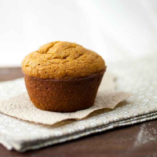 Rum Spiced Soft Pumpkin Muffins