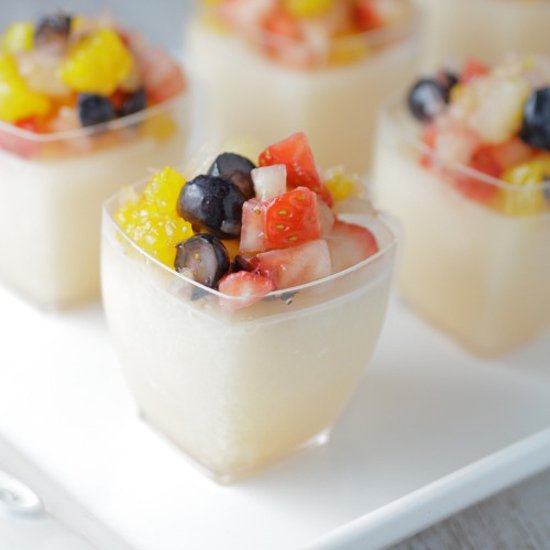 Healthy Fruit Sorbet Shots