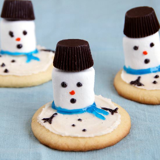 Melting Snowmen Cookies