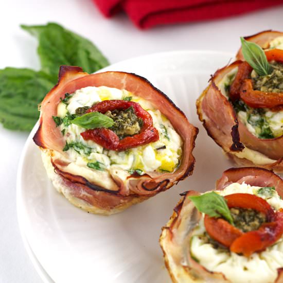 Mediterranean Ham And Egg Cups