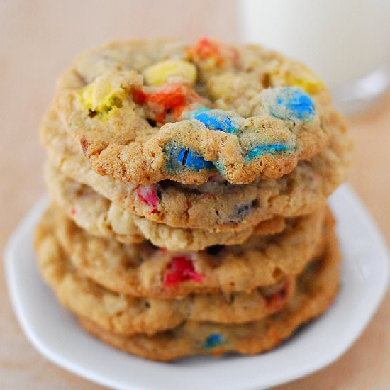 Oatmeal M&M’s Cookies