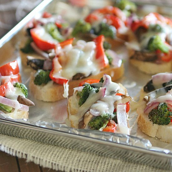 Open-Faced Roasted Veggie Melts