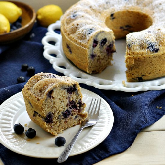 Moist Lemon Blueberry Cake