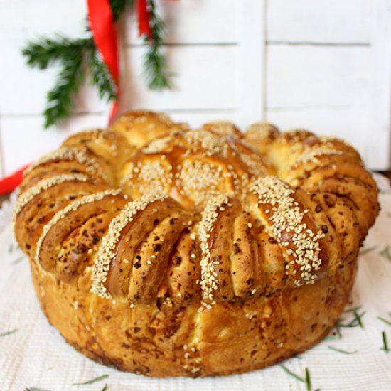 Festive Bread with Feta Cheese