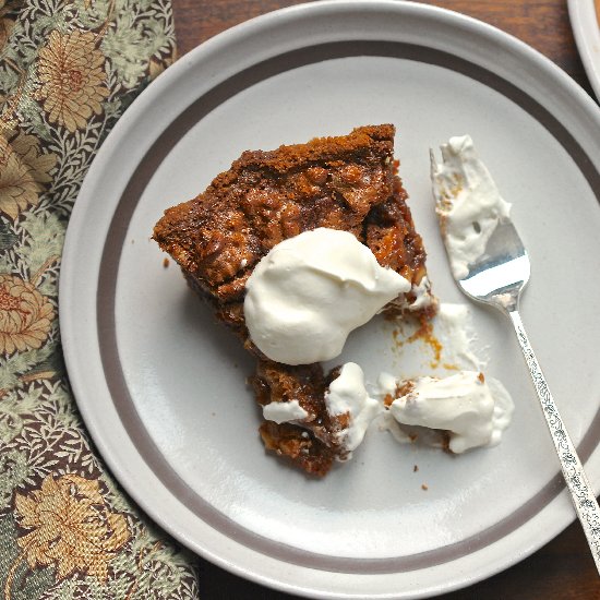 Malted Walnut Pie