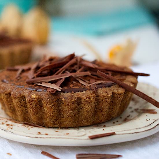 Caramel Chocolate Ganache Tarts