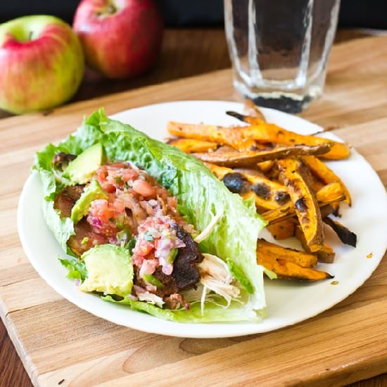 Turkey and Bacon Lettuce Wrap