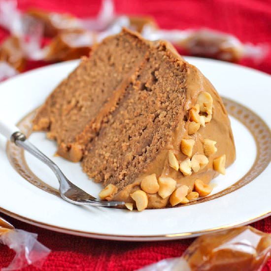 Healthy Peanut Butter Banana Cake