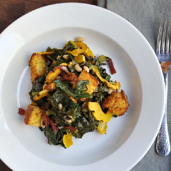 Southern Style Cornbread Panzanella