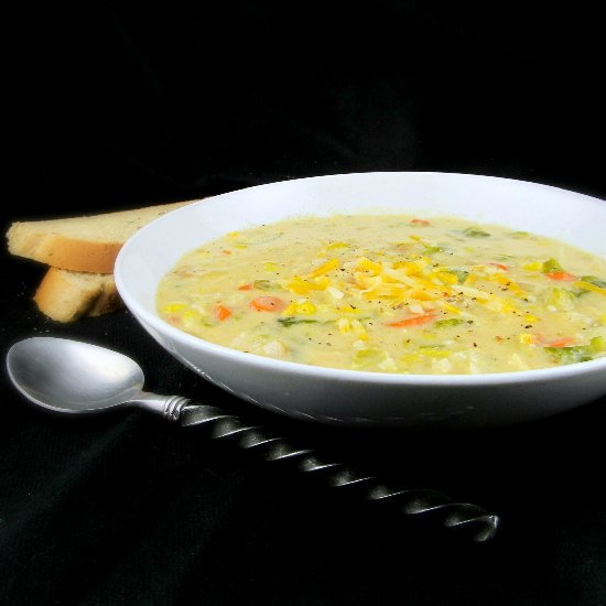 Cheesy Vegetable Soup