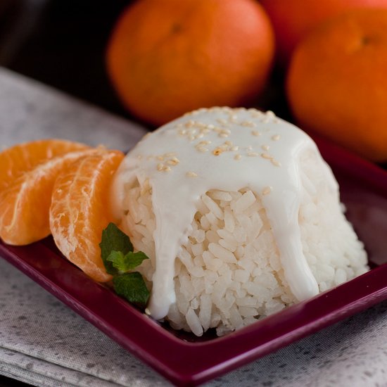 Orange Coconut Sticky Rice