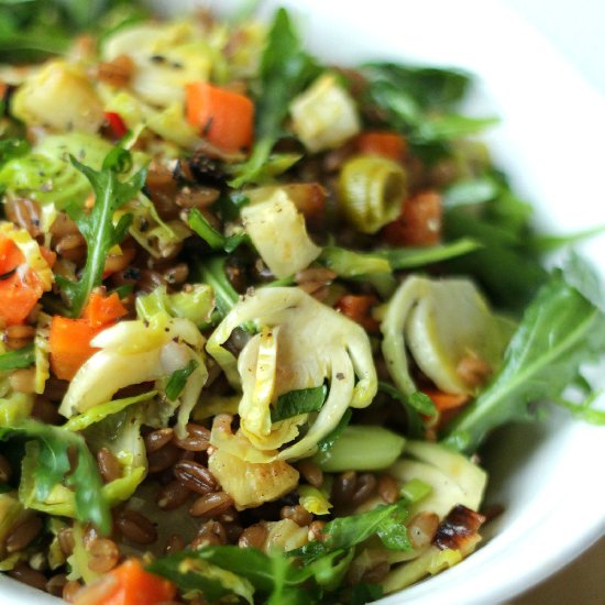 Salad of Farro and Roasted Vegetables