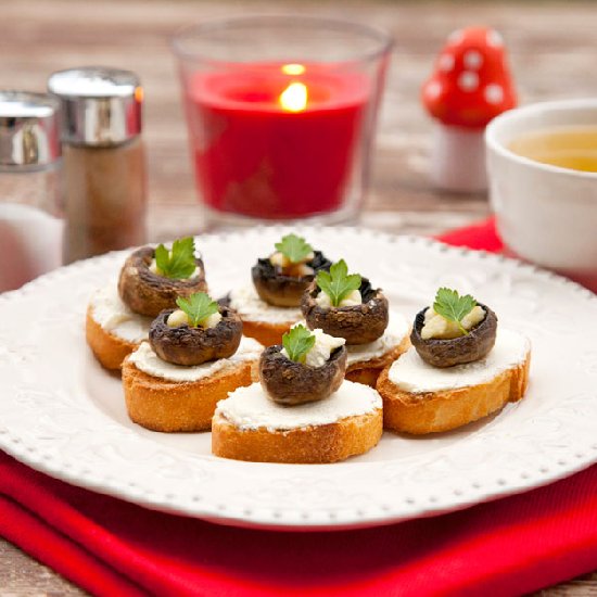 Crostini with Mushrooms