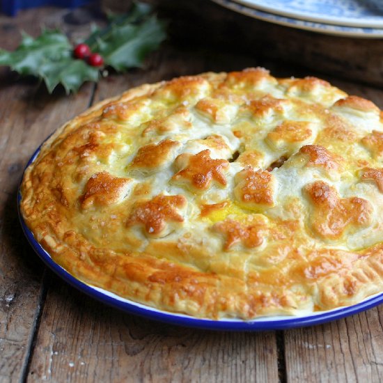 Epiphany Curried Beef & Apricot Pie