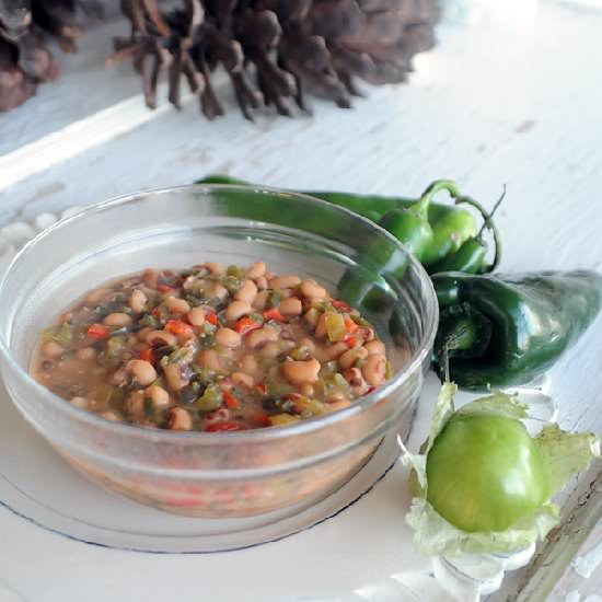 Black-eyed Peas with Roasted Pepper