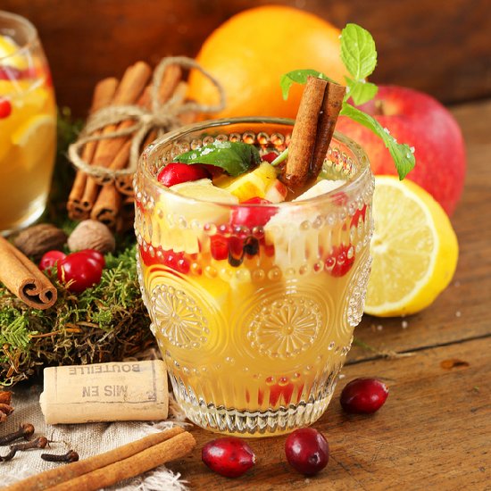 Hot White Wine with Fruit and Spice