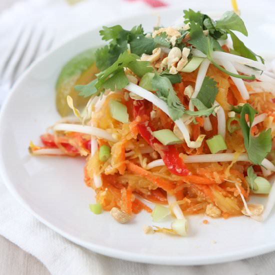 Spaghetti Squash Pad Thai