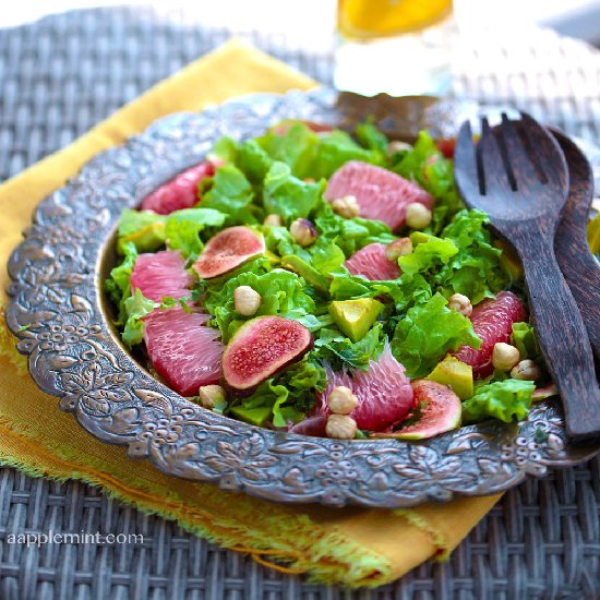 Pink Grapefruit & Avocado Salad