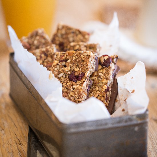 Nutty Cranberry Breakfast Bars