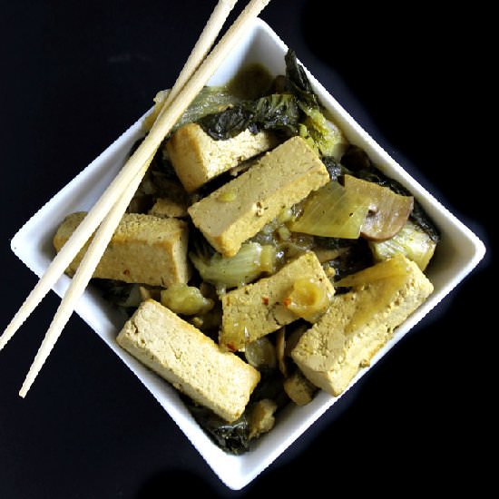 Slow-Cooker Coconut Basil Tofu