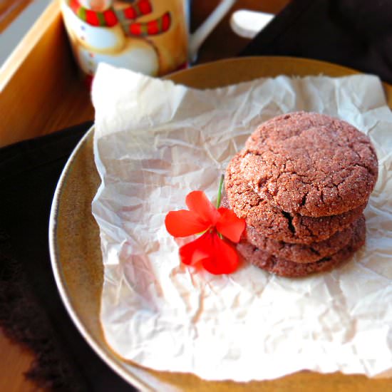 Simple Chocolate Sugar Cookies