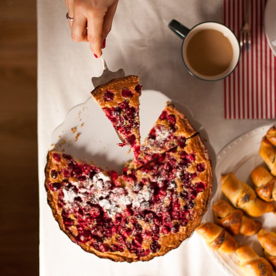 Marzipan Cranberries Tart